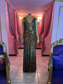 Vestido Victoria corte sirena micropalliettes encorsetado Art. 18376 en internet