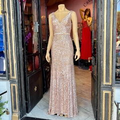Imagen de Vestido Victoria corte sirena micropalliettes encorsetado Art. 18376