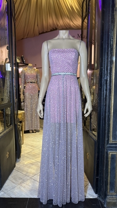 Vestido Tokio con sobrefalda transparente Art 17685 - tienda online