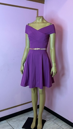 Vestido Loren cruzado falda evasee Art. 17398 - comprar online
