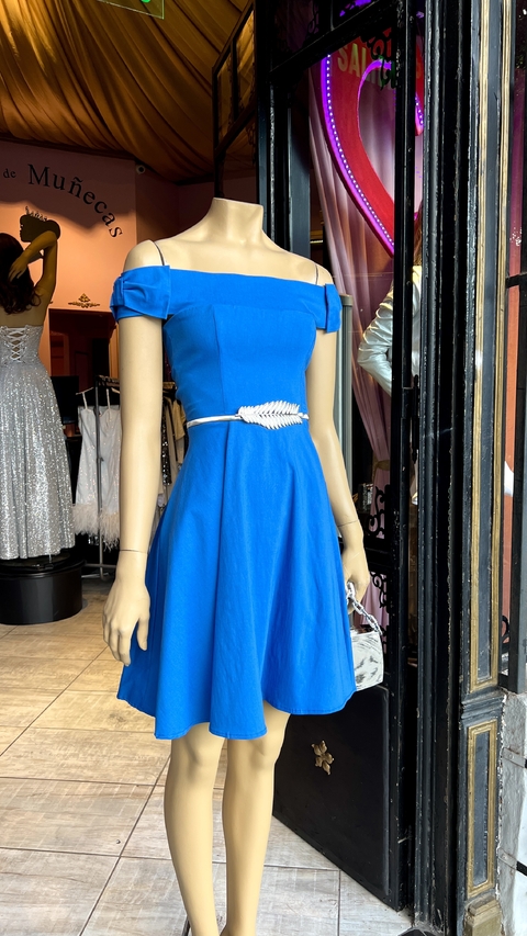 Vestido Nacha evasee con moños Art.17092