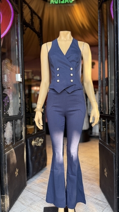 Pantalón Oxford bengalina con lycra Art. 11260 - Casa de Muñecas