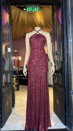 Imagen de Vestido Abigail largo Micropalliettes lineal Art.17708