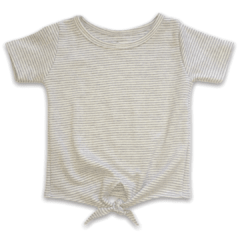 Camiseta Infantil Menina Laço - Gray Loop