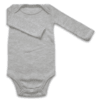 Body Infantil Bebê Unissex Manga Longa Liso - Mescla