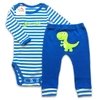 Conjunto Infantil Bebê Body e Calça Menino - Dinossauro - 2 peças