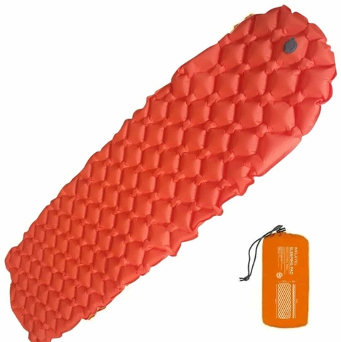 Isolante Térmico Inflável Camping Light Trekking Inka Trail Laranja - comprar online