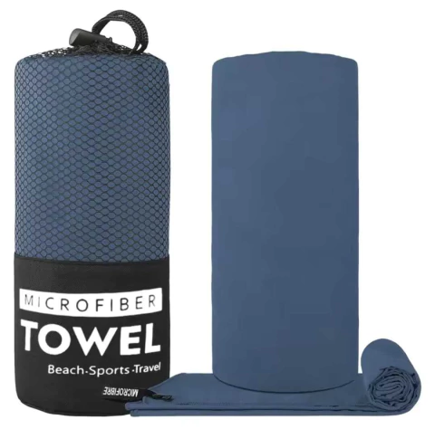 Toalha Microfibra Tek Towel Light Trekking 40x80 Cm Azul Escuro