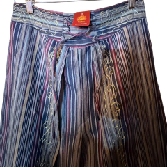 calça indiana unissex com cós bordado na internet