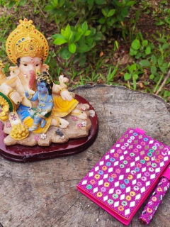 Caderno indiano M com caneta recarregável