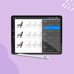 Alfabeto en Procreate para iPad - comprar online