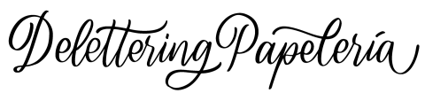 Delettering Papelería