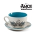 SET XÍCARA COM PIRES ALICE NO PAÍS DAS MARAVILHAS