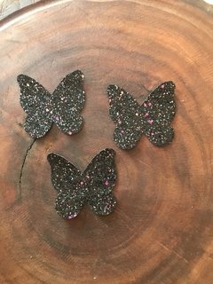 Aplique borboletas de lonita com glitter - comprar online