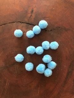 Pompons simples 1 cm