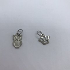 Pingente para Pulseira coruja e coroa