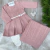 Saída Maternidade Vestido Iasmim - Rosê - Manta Vestido e Calça