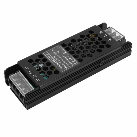 Fuente 24V 60W 2.5A Metálica Negra Ultraslim Ultrafina