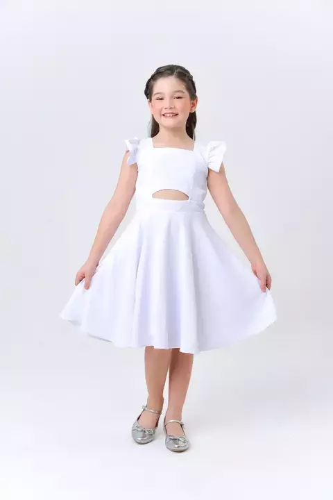 Vestido Branco Infantil - Marine