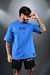 CAMISETA AZTEC OVERSIZED AZUL NOME PRETO - comprar online