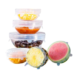 Set de 6 tapas de silicona redondas - comprar online