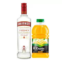 COMBO SMIRNOFF COMUN+ JUGO CEPITA LITRO
