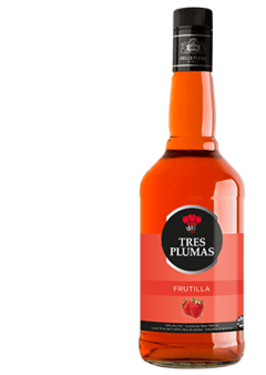 LICOR TRES PLUMAS FRUTILLA