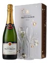 ESPUMANTE TAITTINGER BRUT CON 2 COPAS