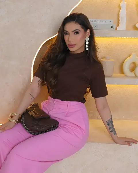 GOLA ALTA ALTA MARROM - comprar online