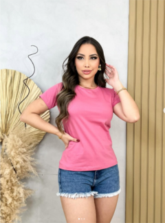 BÁSICA GOLA REDONDA ROSA CLARO