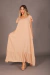 VESTIDO LARGO LISO JAMAICA BEIGE