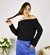 REMERA STRAPLESS NEGRA ART 330