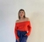 REMERA STRAPLESS ROJO TOMATE ART 509