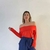 REMERA STRAPLESS ROJO TOMATE ART 509 - Al Aniz 