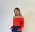 REMERA STRAPLESS ROJO TOMATE ART 509 en internet