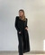 VESTIDO ESCOTE V NEGRO LISO ART 518 - comprar online