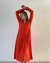 VESTIDO ESCOTE V ROJO TOMATE ART 518 - comprar online