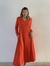 VESTIDO ESCOTE V ROJO TOMATE ART 518