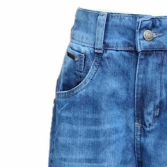 Calça Wide Leg Jeans com Bolsos na Frente - Menina&Moça