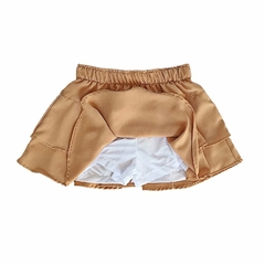 Short-saia Babado Caramelo - comprar online
