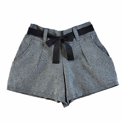 Short com Laço Frontal de Algodão