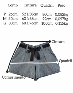 Short com Laço Frontal de Algodão - loja online