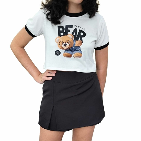 Blusa Cropped Urso - comprar online