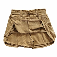 Short-saia de Pregas em Suede - comprar online