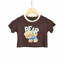 Blusa Cropped Urso - comprar online