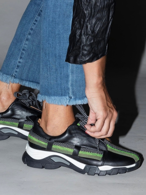Zapatilla Stripe Verde