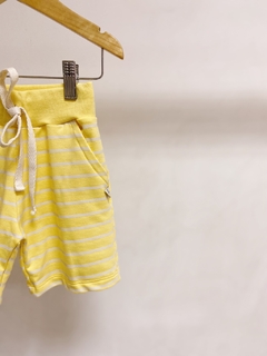Pronta entrega - Bermuda Jogger kids Estampa yellow Stripes na internet