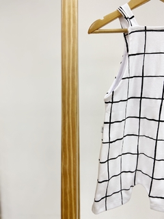 Pronta entrega - Jardineira Kids Grid