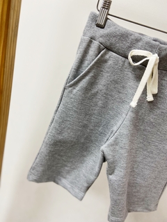 Pronta entrega - Bermuda Jogger kids moletinho mescla