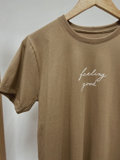 Pronta Entrega -Camiseta adulta manga curta avela FEELING GOOD